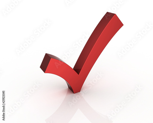 Check mark red