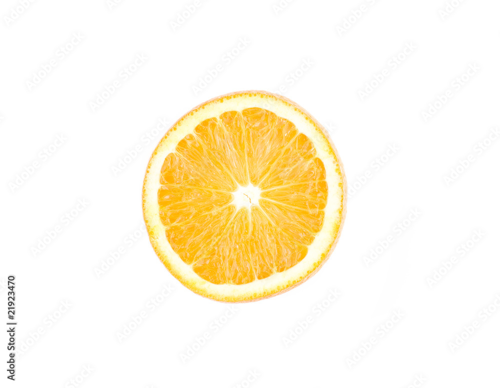 orange on the white orange on the white