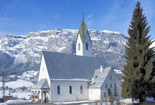 Swiss church in Flims Laax