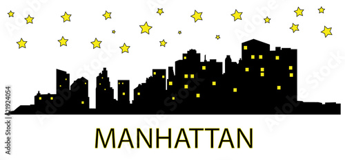 Manhattan at night
