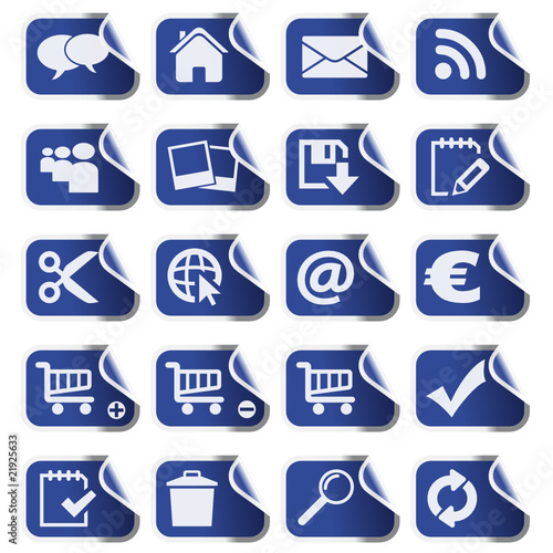 Blue Sticker Set 1