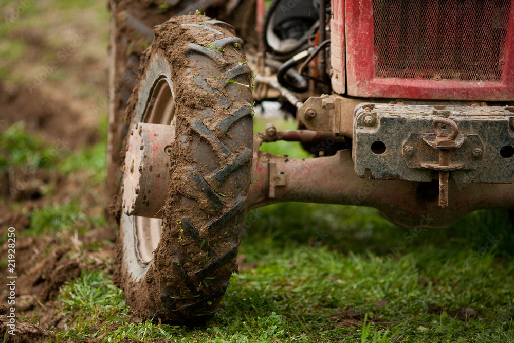 Tractor tyre detail