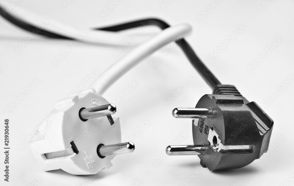 Two electrical plugs Two electrical plugs