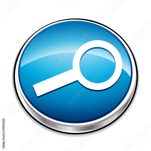 Blue loop icon for search or close-up