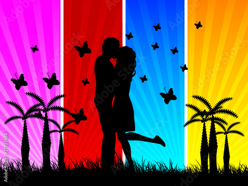 lovers vector illustration