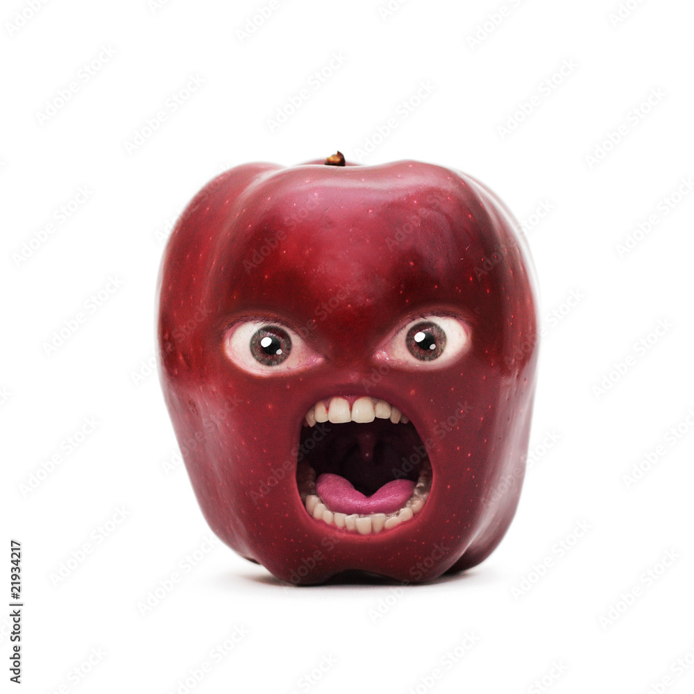 Fototapeta premium angry apple