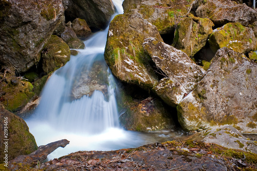 Waterfall with rocks