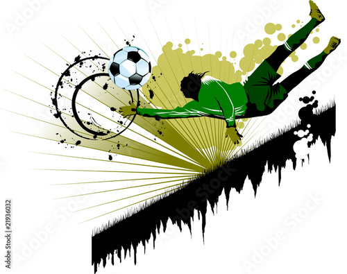 goalkeeping in green