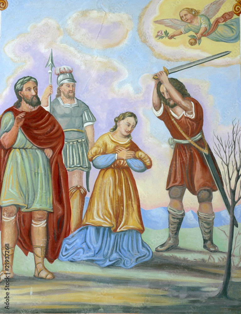 Fototapeta premium Saint Dorothy, Dorothea of Caesarea