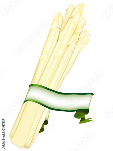 Spargel mit Banner