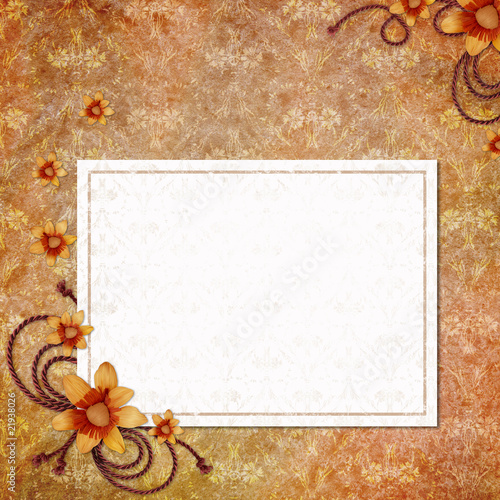 blank note paper on textured background
