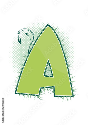 letra A alfabeto ecology