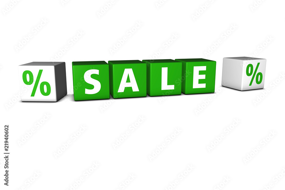 Sale & Würfel grün Sale & Würfel grün