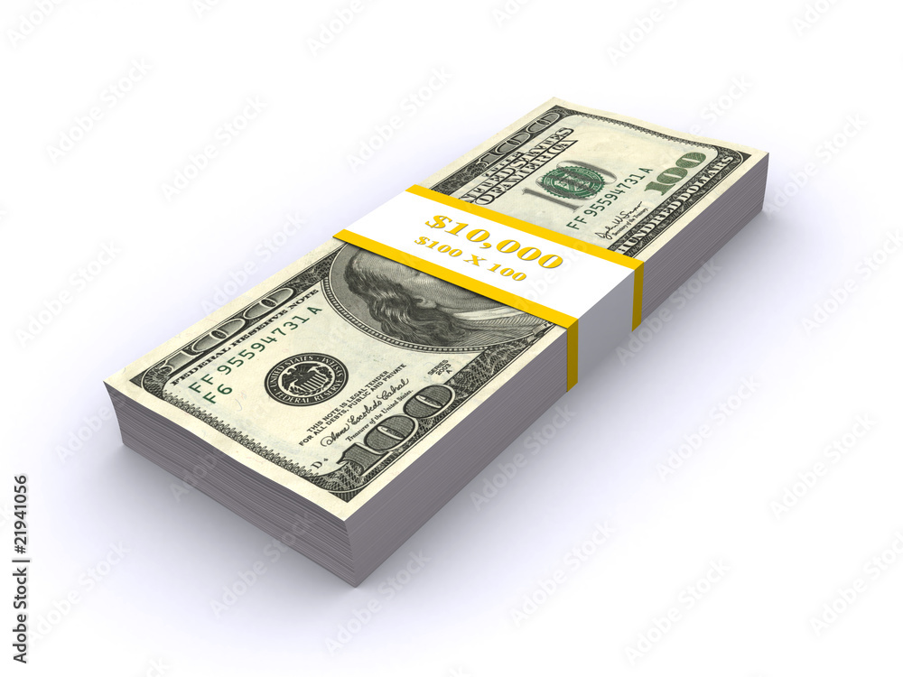 stack of dollar bills