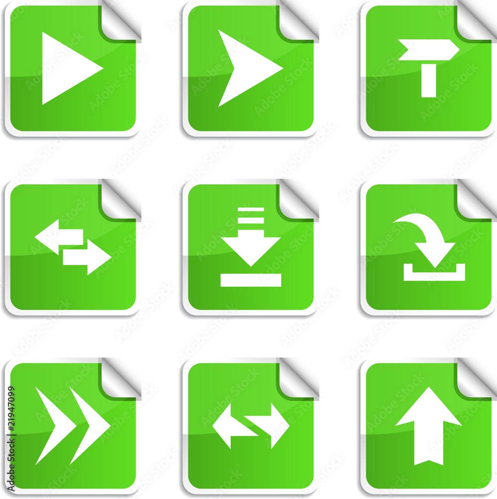 Arrows stickers. Arrows stickers.