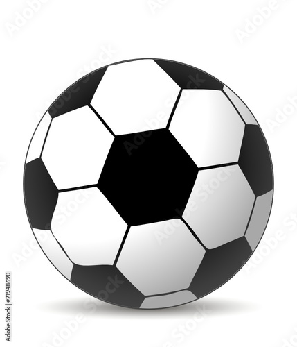 soccer ball in white and balck colors