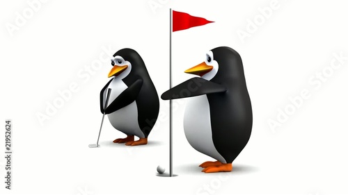Golfing penguins