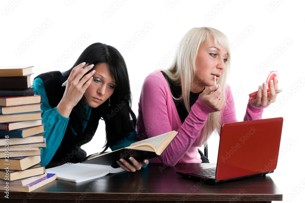Students prepare for examination Students prepare for examination