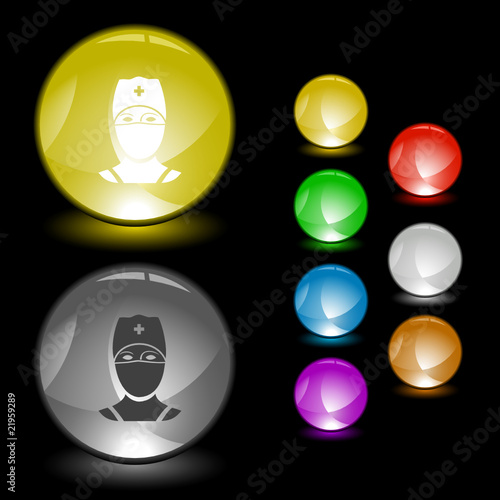 Doctor. Vector interface element.