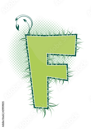 letra F alfabeto ecology