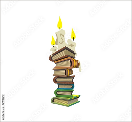 старые книги свечи