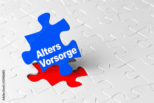 Altersvorsorge puzzle photo