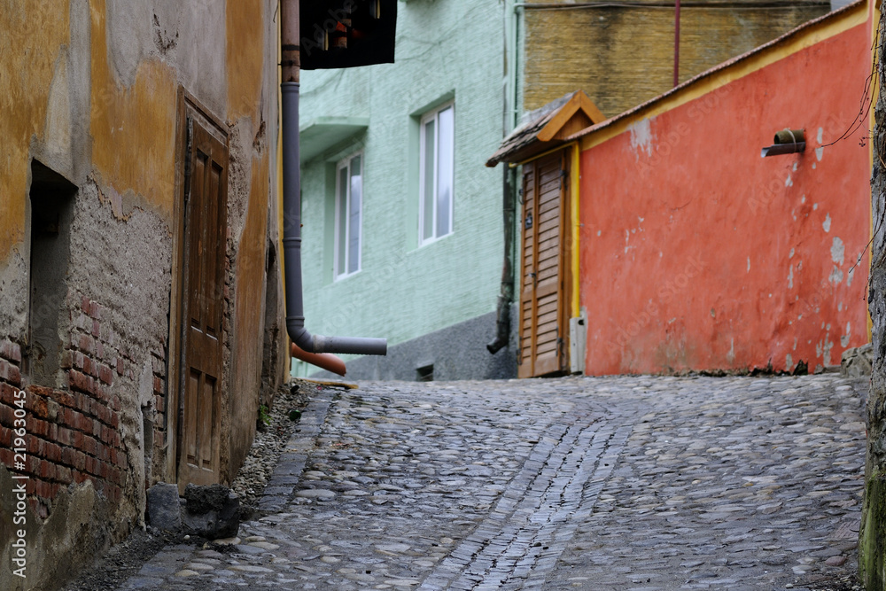 Fototapeta premium medieval city streets