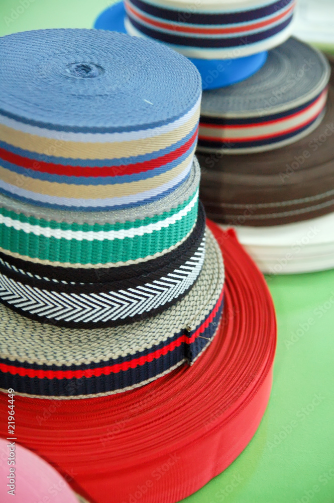 Group of textile ribbon