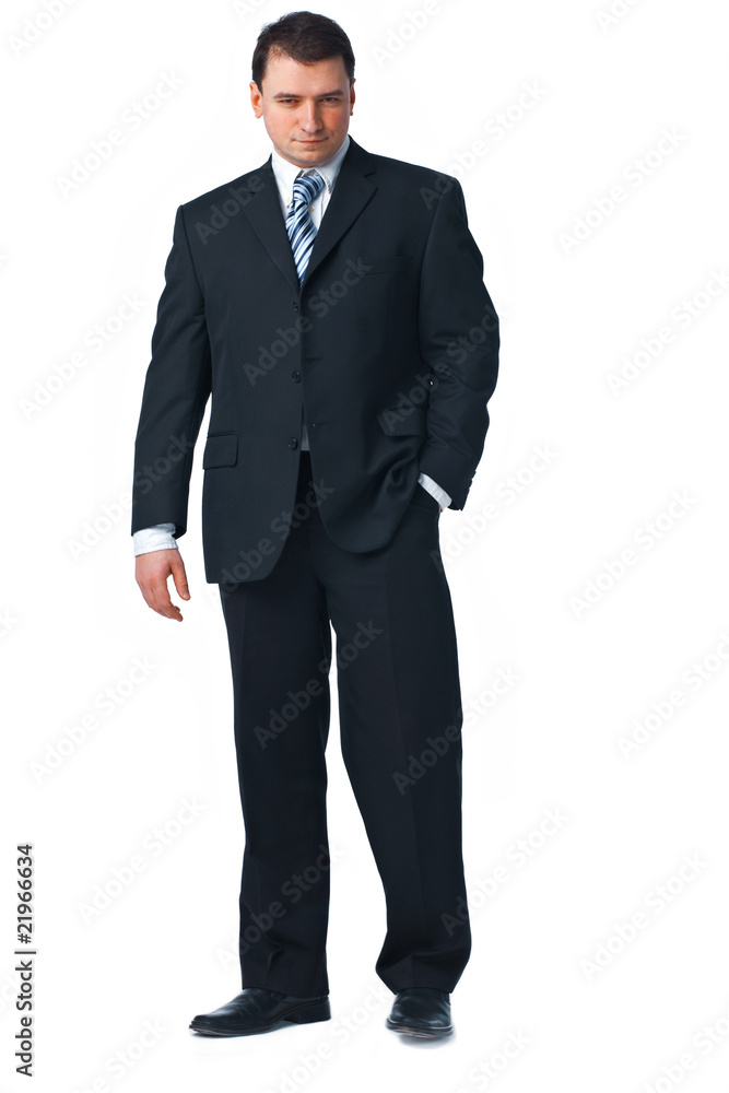 Full length of a confident young business man Full length of a confident young business man