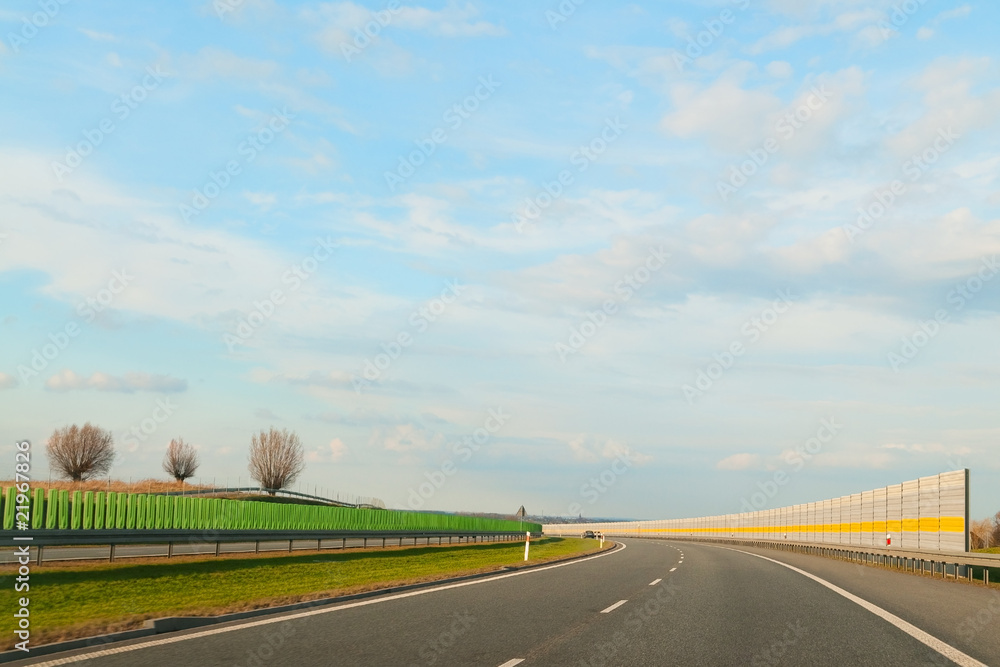 Fototapeta premium Landscape of nature and modern highway