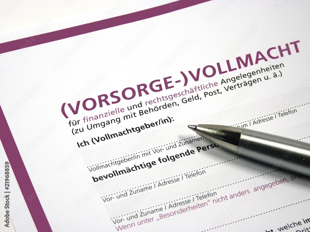 Vorsorgevollmacht Vorsorgevollmacht