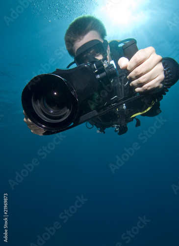 Underwater videographer/camerman © Mark Doherty