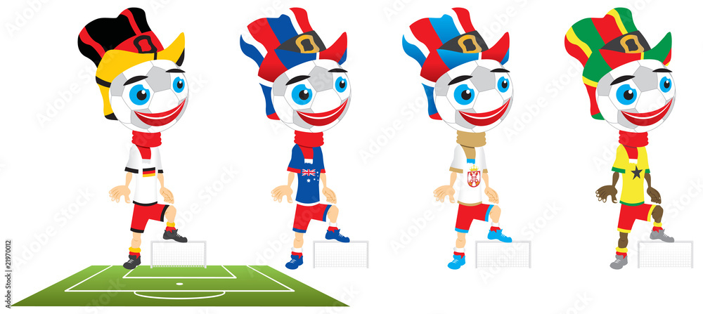 Naklejka premium Soccer Mascot