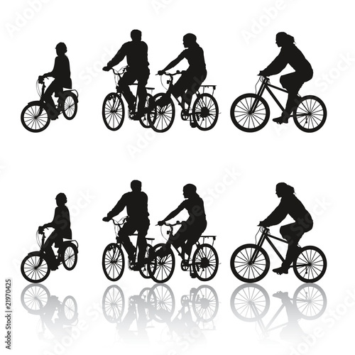 Silhoeuttes en vélo