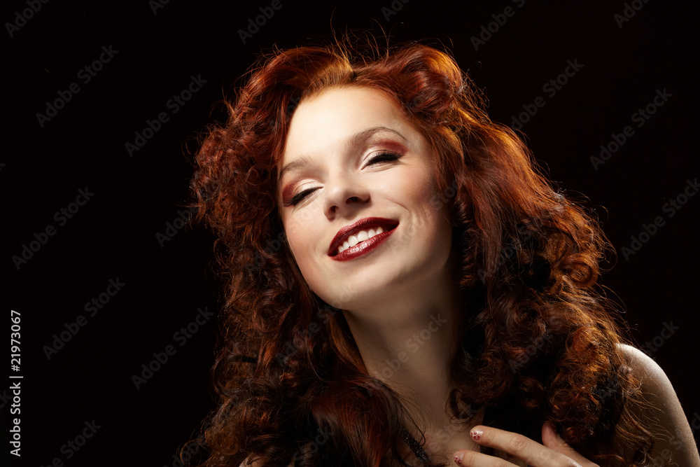 Fototapeta premium Portrait of a young beautiful woman.