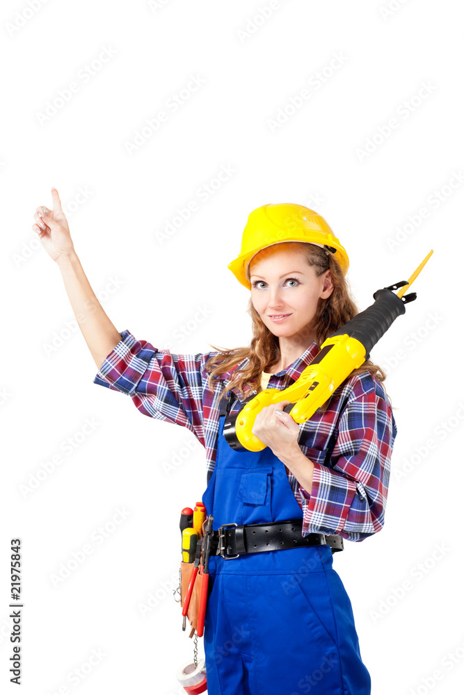 female construction worker
