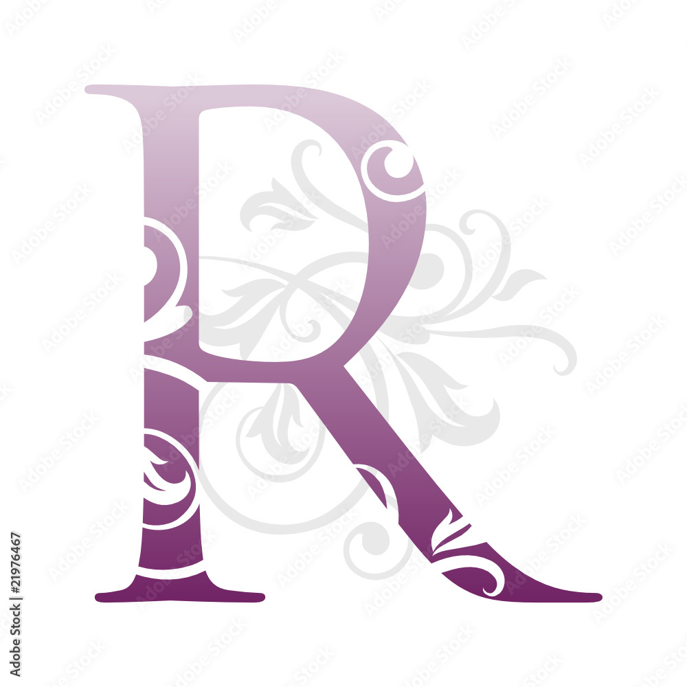 letra e erre Stock Vector Adobe Stock