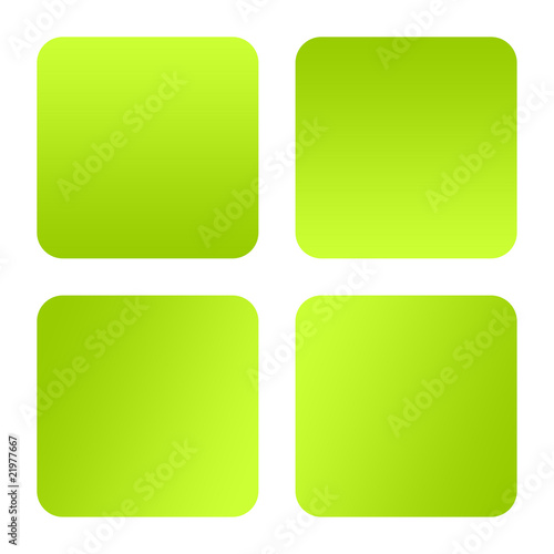 Green eco buttons