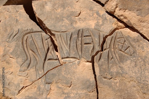 Gravure rupestre, Libye
