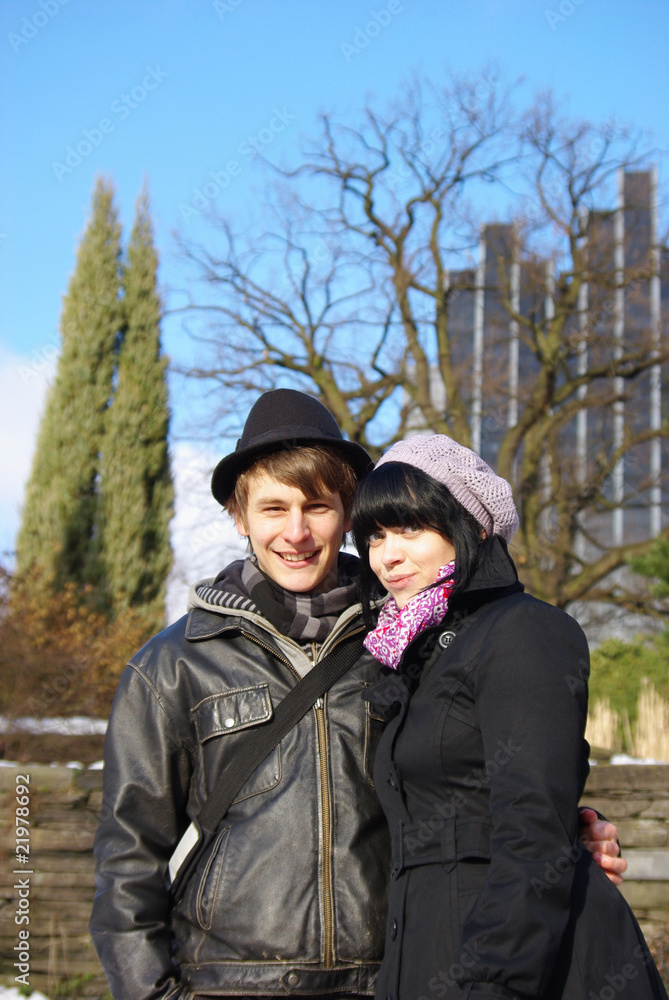 Young smiling couple