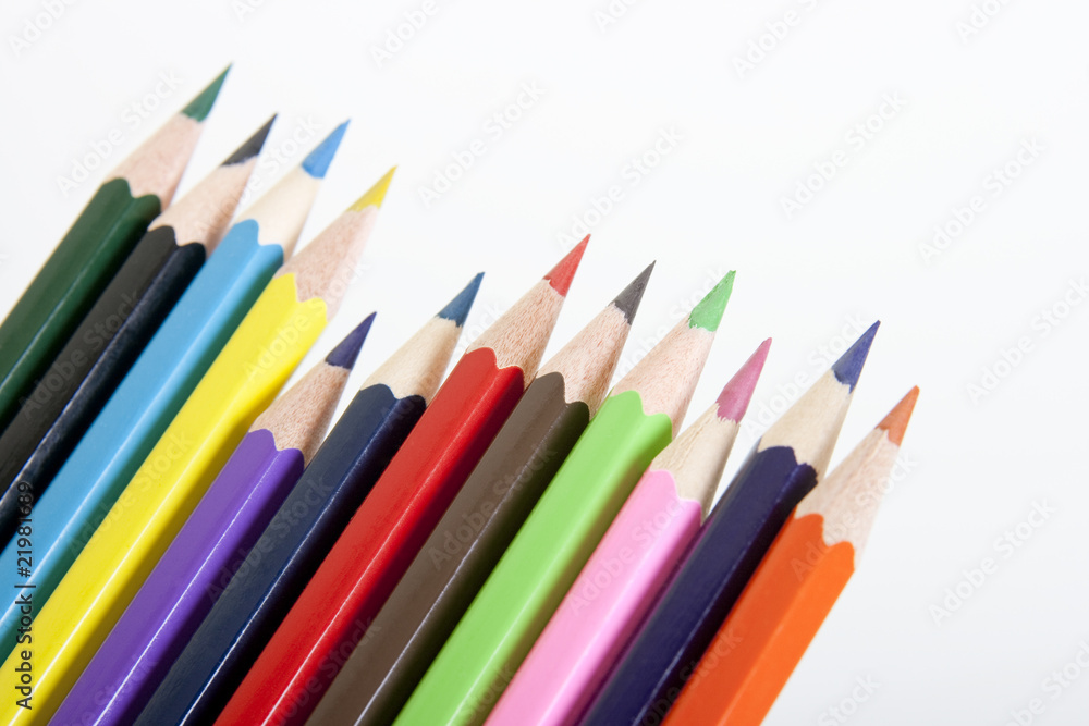 palette of colored pencils palette of colored pencils