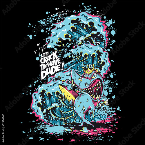 T-Shirt Print Surfer