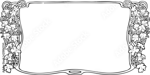 Fotografie Cornice fregio liberty Bacco