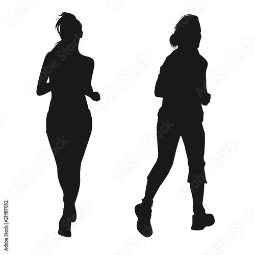 Silhouettes de sportives
