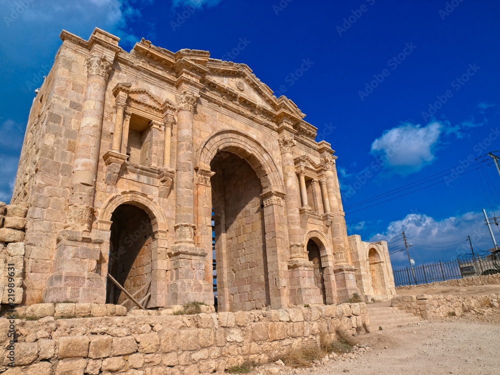 Hadrian's Arch of Triumph in Jerash