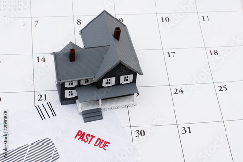 Quadro em tela Behind on your mortgage payments