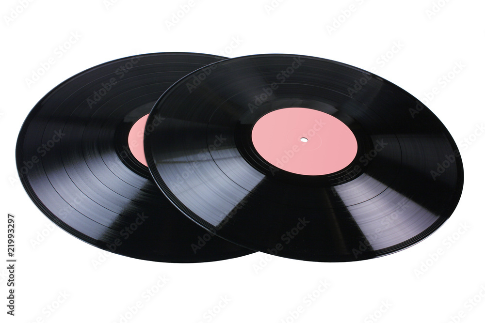 Fototapeta premium Two vinyl disks