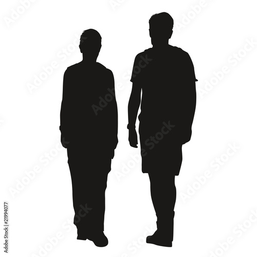 Silhouettes couple