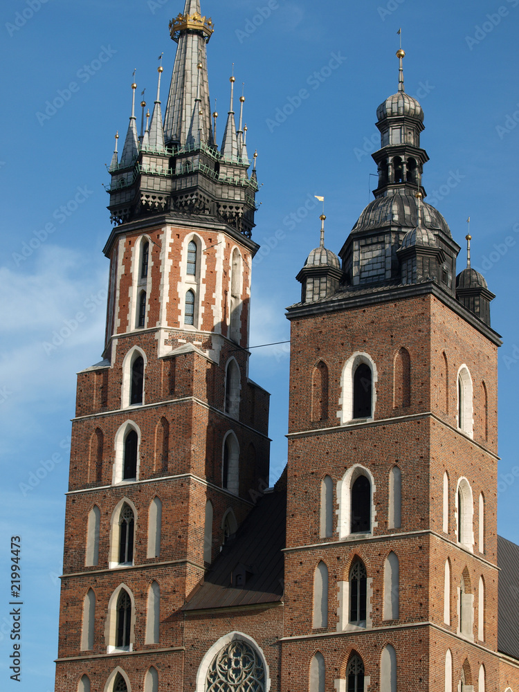 the Virgin Mary Basilica - Krakow, Poland .