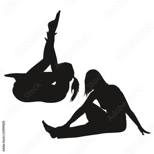 Silhouettes gymnastes